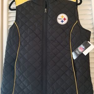 Steelers quilted vest